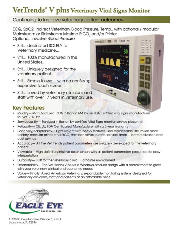 VetTrends V Plus Veterinary Vital Signs Monitor - Image 2